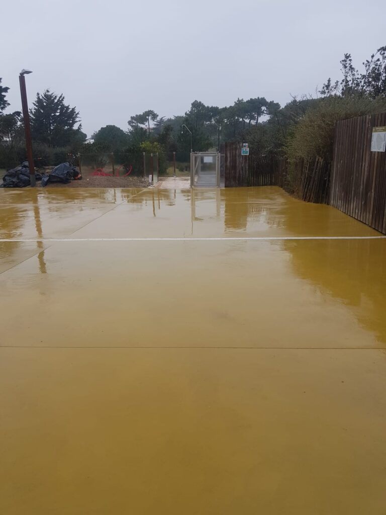 Aménagement d’un espace extérieur en béton drainant